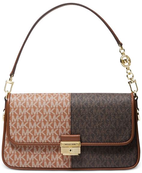 michael michael kors bradshaw small convertible leather shoulder bag|Michael Kors bradshaw messenger bag.